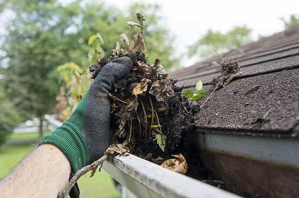 we offer various methods of gutter cleaning, including hand-cleaning and using specialized tools